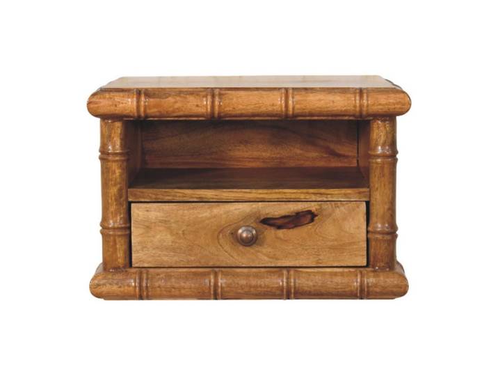 NACHTKASTEN Mit Amber Oak Finish, 1 Schublade, 1 Ablage