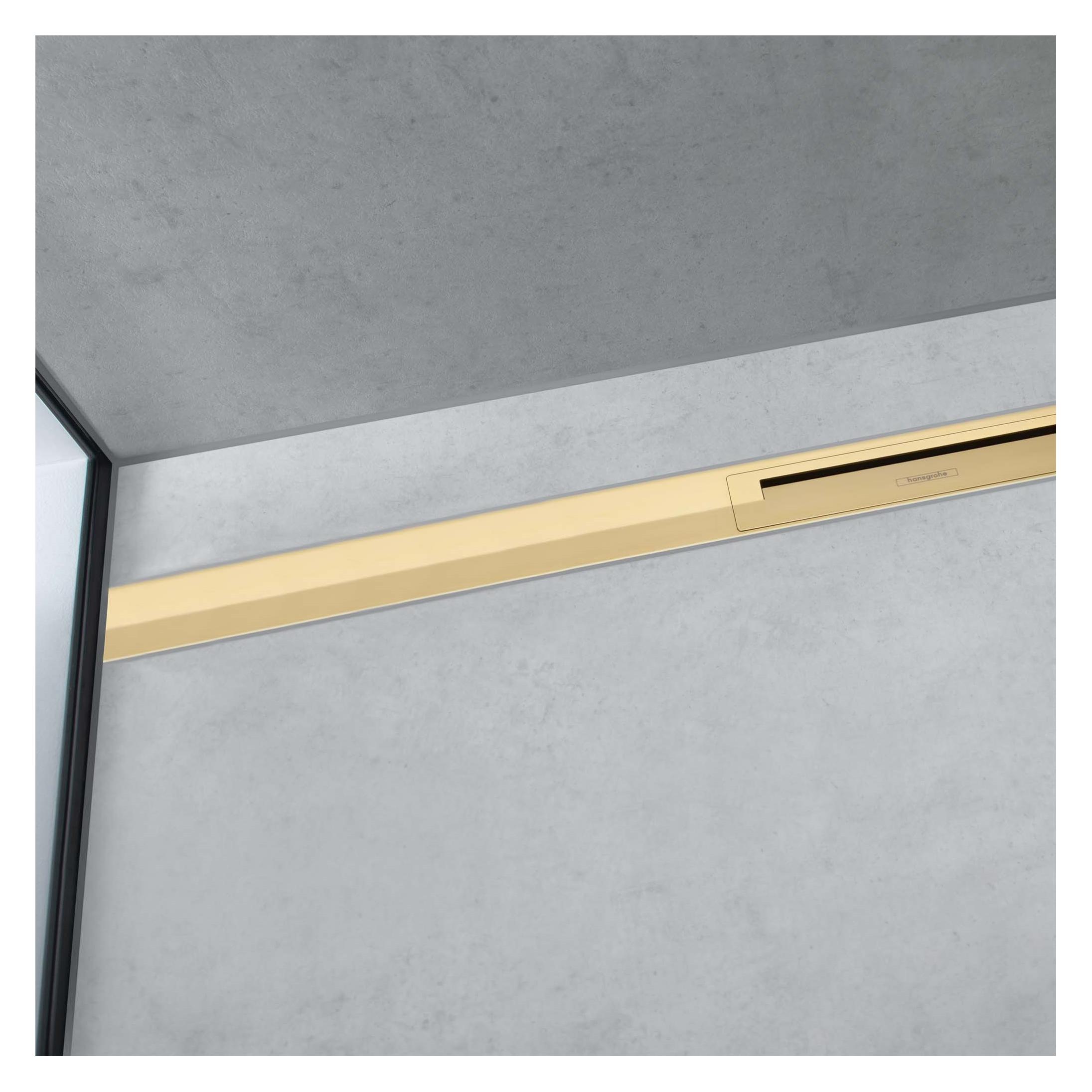 hansgrohe HG Duschrinne RainDrain Flex kb. freie Montage 1200mm polished gold (1200 mm) (56047990)