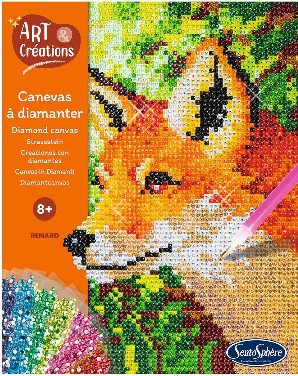 Art & Créations Canevas à diamanter Renard - Sentosphère