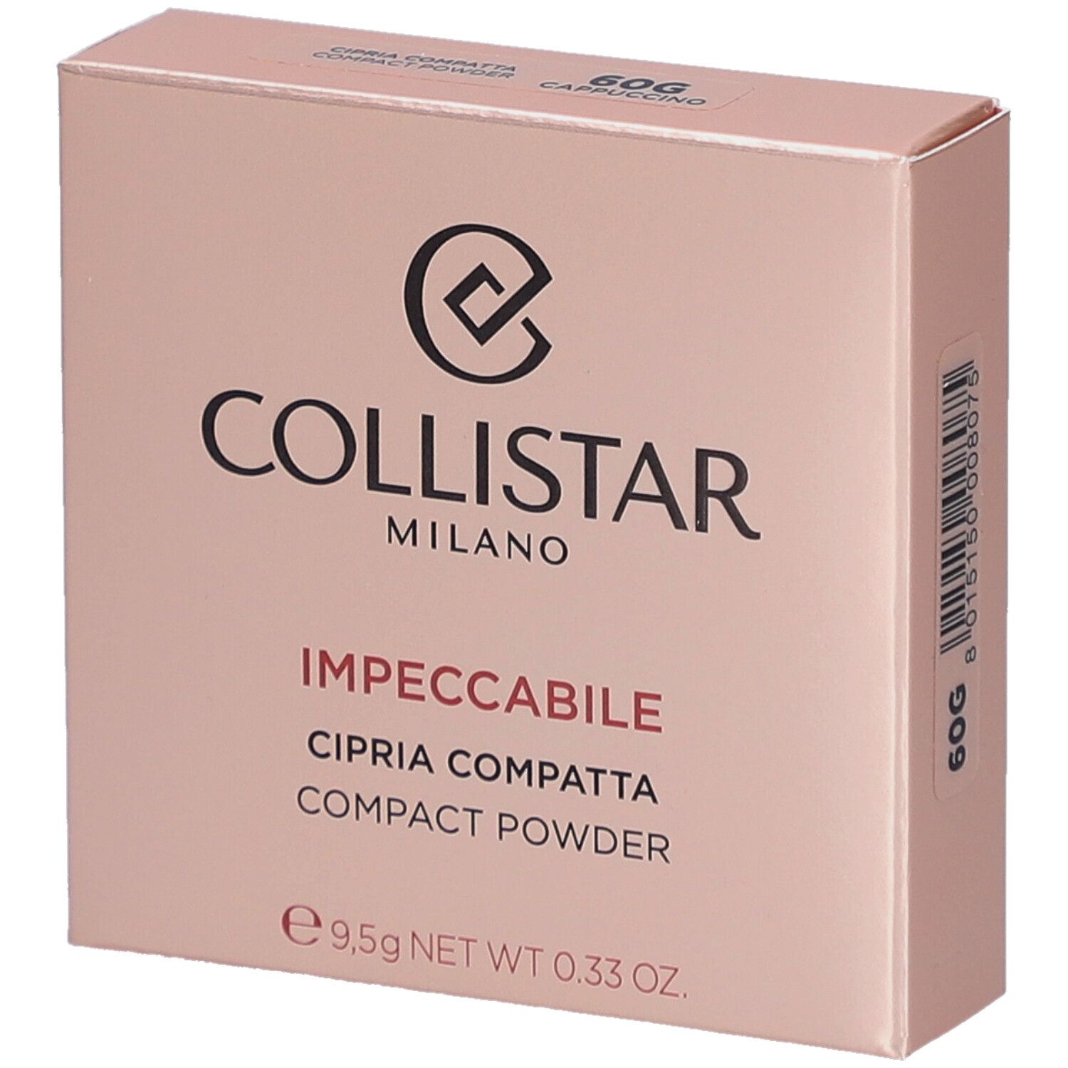 Collistar Impeccabile Compact Powder 60G Cappuccino 8g 8 g Make up