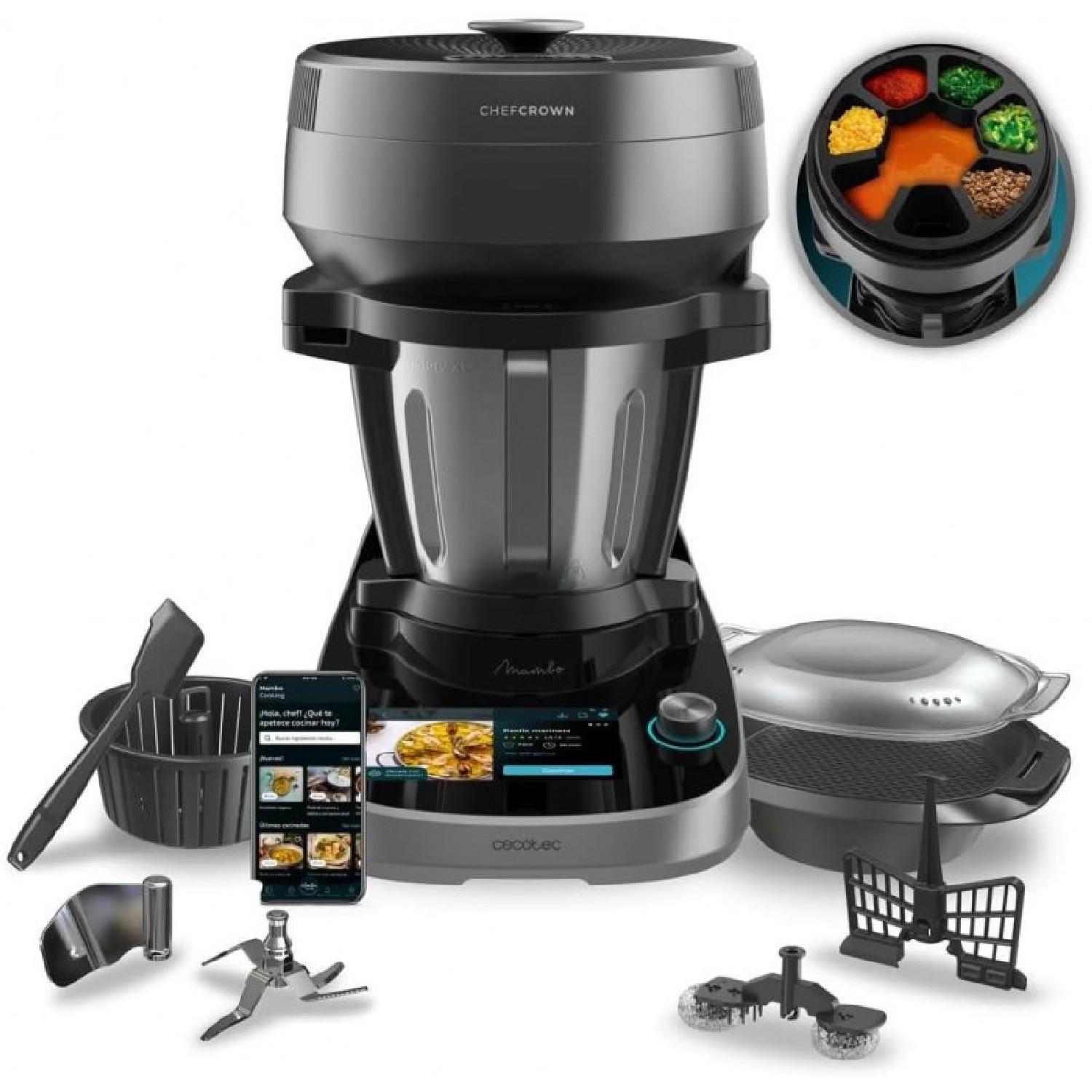 Cecotec Mambo CooKing Victory, 4,5 l, 180 °C, Kochen, Dampf, 17,8 cm (7"), Schwarz, Drehregler, Berührung