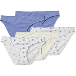 Tchibo - 5 Slips - Damen - Gr. L - creme