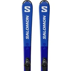 SALOMON AG Kinder All-Mountain Ski Ki L S/RACE Jr S + C5 GW J75, Größe 120 in Schwarz Schwarz