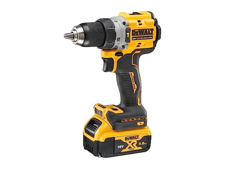 DEWALT Perceuse Visseuse à Percussion Brushless 18V XR Kit 2x5Ah DCD805P2T-QW