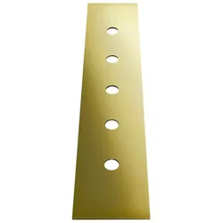 Gessi 5-Loch Dekor-Platte für Secur Box 01669, Fliesenbankmontage, 01758246, Farbe: Gold PVD