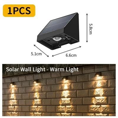 Inspire Curations SunGlow IP54 Solar Wall Light Automatic Outdoor LED Garden & Balcony Lamp 1 Bead 1pcs