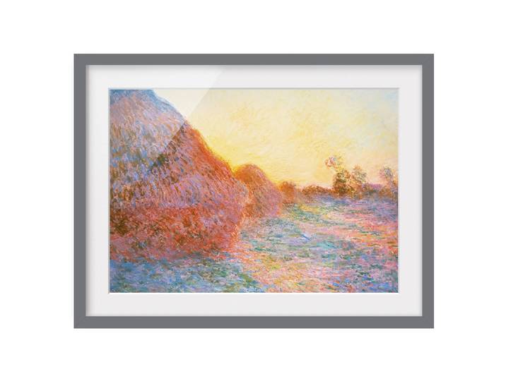 Impression d’art meules III Pin massif, verni mat Multicolore 40 x 30cm