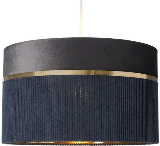 BHS Violet 40cm Grey Mixed Fabric Easyfit Shade