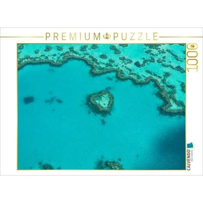 CALVENDO Puzzle Heart Reef, Great Barrier Reef | 1000 Teile Lege-Größe 64x48cm Foto-Puzzle für glückliche Stunden