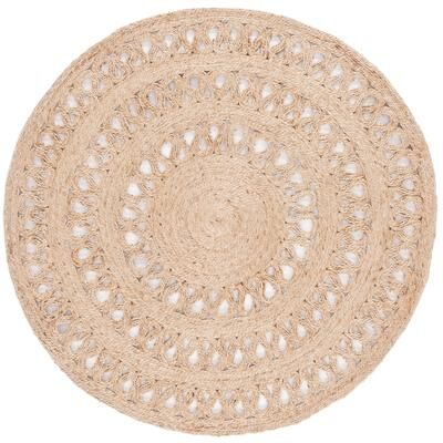SAFAVIEH Natural Fiber Nicoline Farmhouse Country Cottage Jute Rug