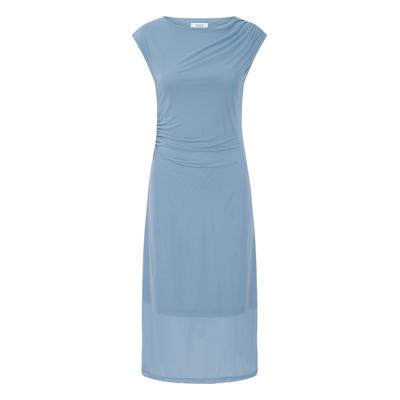 Midikleid B.YOUNG "b.young Fest BYXMAZE", Damen, Gr. XL, Normalgrößen, blau (stonewash), Kleider Midikleid