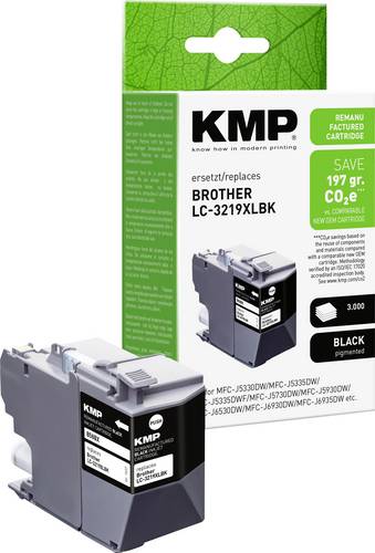 KMP Druckerpatrone ersetzt Brother LC-3219XLBK Kompatibel Schwarz B58BX 1537,4001