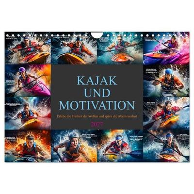 Kajak und Motivation (Wandkalender 2027 DIN A4 quer), CALVENDO Monatskalender