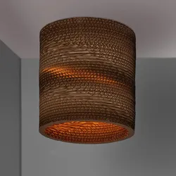 OSRAM Deckenleuchte Cylinder braun, Ø 25 cm, aus Wellpappe