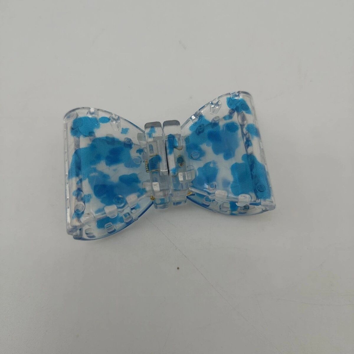 INF Magnetischer Smart Schmetterlings-Haarclip 2er-Set – Blau Kunststoff, Einfache magnetische Befestigung und Schleifen-Design