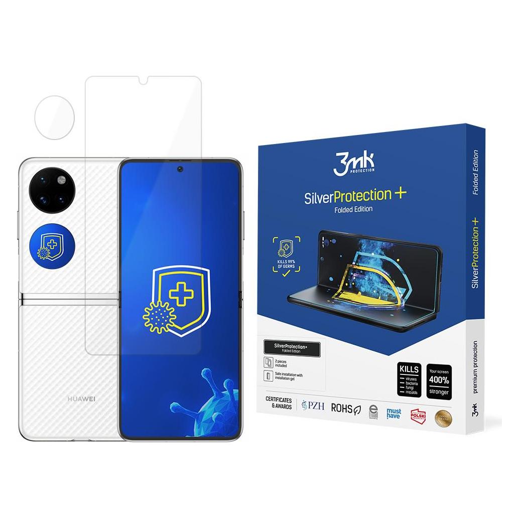3MK Silver Protect + Huawei P50 Pocket Folded Edition Wet Mount antimikrobielle Folie (1 Stk., Huawei P50 Pocket) (5903108460583)