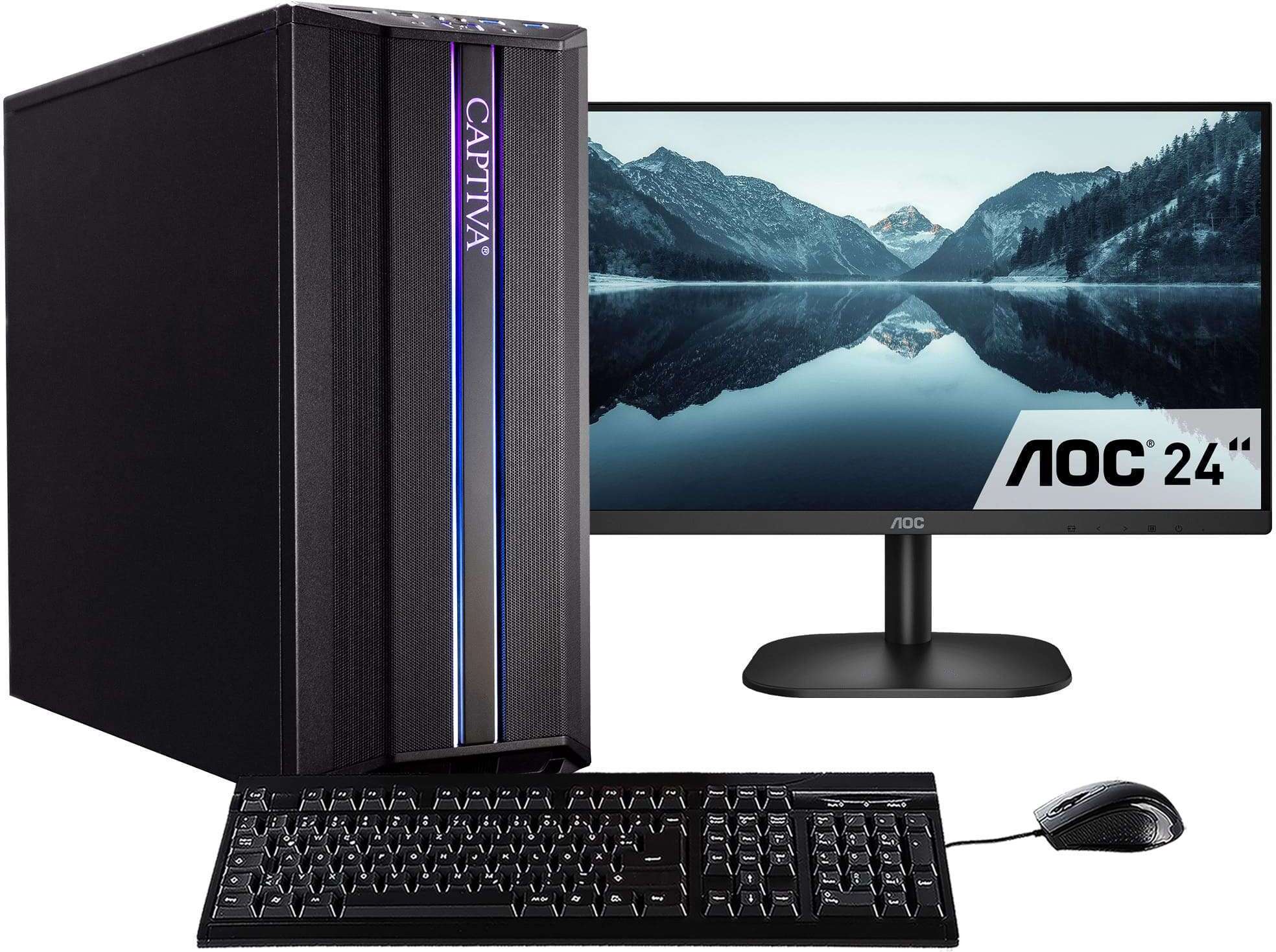 CAPTIVA Business/Office R69-371 TFT Bundle, 3,9 GHz, AMD Ryzen 5, 5600G, 32 GB, DDR4-SDRAM, 1 TB