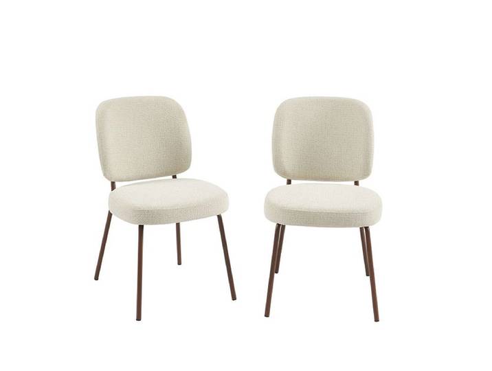 BAÏTA Set mit 2 Stühlen MOE Stoff beige