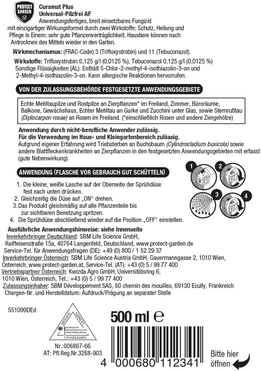 Protect Garden Curamat Plus Universal-Pilzfrei AF 500 ml