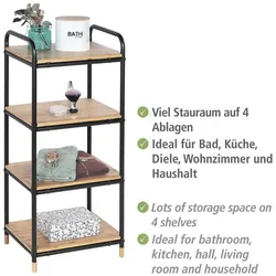 Wenko Regal »Loft« mit 4 Etagen, 42x94.5x33.5 cm