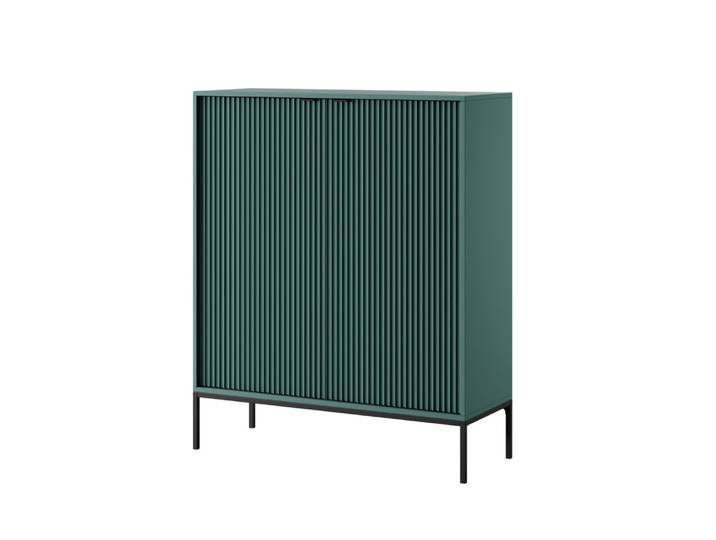 Buffet coloris vert et noir 104 x 39 x 125 cm