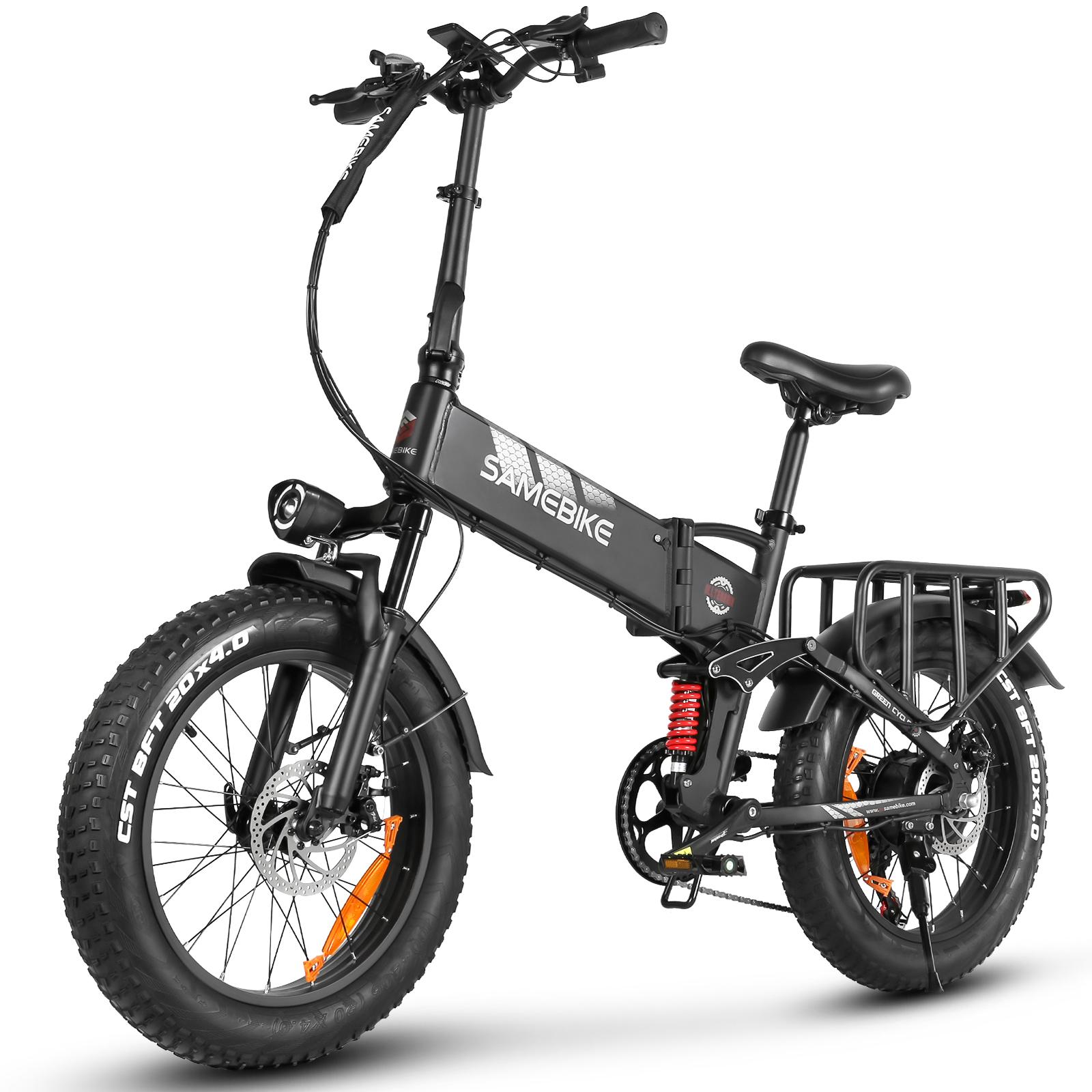 RS-A02 Pro faltbares Offroad-Elektrofahrrad mit Fat-Reifen, 48 V 15 Ah, 250 W, mechanische Doppel-Scheibenbremse, maximale Traglast 150 kg, schwarz