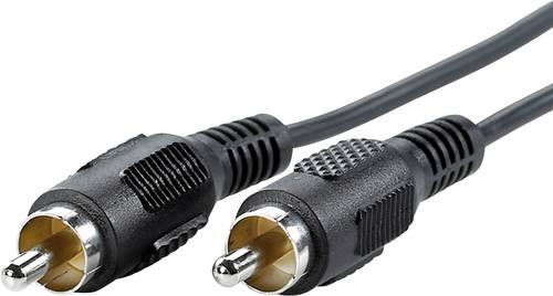 Value Cinch Video Anschlusskabel [1x Cinch-Stecker - 1x Cinch-Stecker] 10.00 m Schwarz