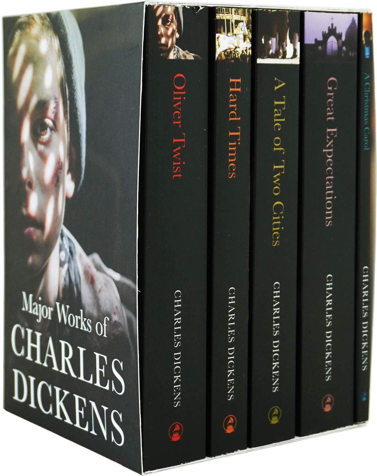 Major Works of Charles Dickens 5 Books Box Set Collection - Adult - Paperback Classic Editions