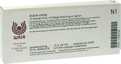 WALA Heilmittel GmbH AURUM COMP Ampullen 10X1 ml 01750737