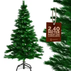 Künstlicher Weihnachtsbaum 240cm PVC realistische Optik mit Metallständer