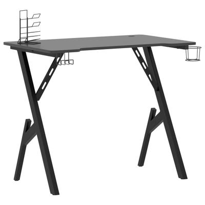 Helloshop26 - Schreibtisch Tisch Arbeitsplatz Computermöbel Computerarbeitsplatz Gaming-Schreibtisch mit Y-förmigen Beinen 90 x 60 x 02_0023772