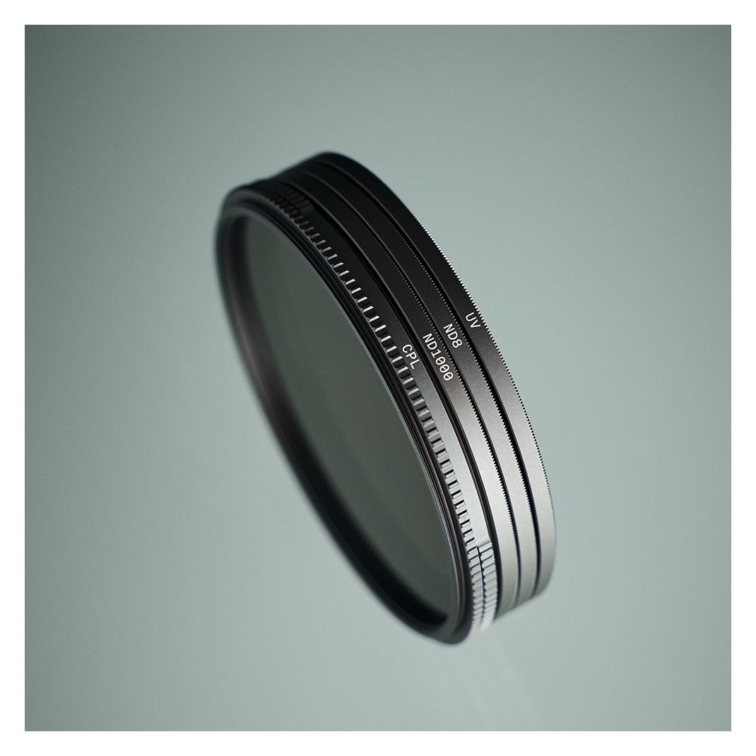 Urth 39-mm-Essentials-Filter-Set Pro (UV, CPL, ND8, ND1000) (39 mm, ND Filter, Polarisationsfilter, UV-Filter) (72334608)