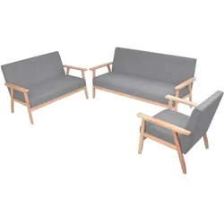 vidaXL, Sofa + Bettsofa, Ameer (Sessel + 2-Sitzer + 3-Sitzer) (2-Sitzer, 3-Sitzer)