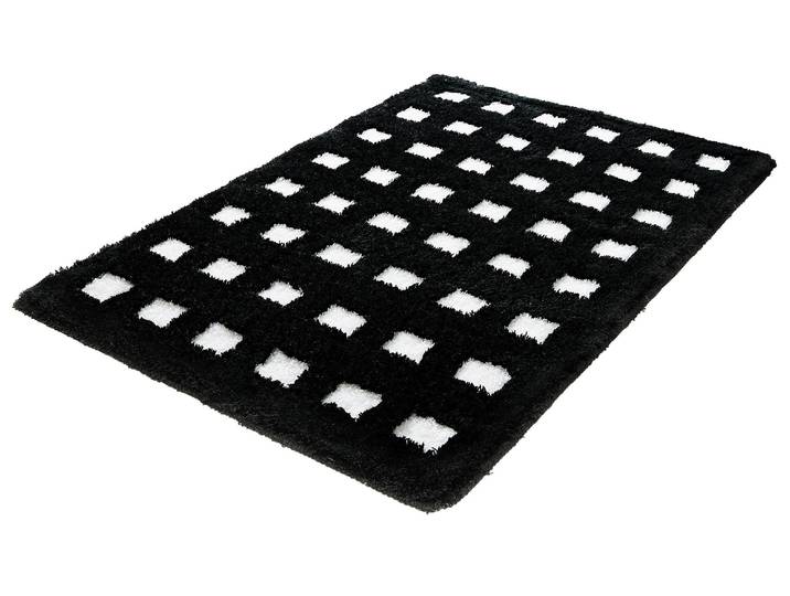 Badematte KLEINE WOLKE Boxes , schwarz-weiss (schwarz weiß), H:20mm, Polyacryl, Badematten, Badematte, Badteppich, modernes Design, Hoch/Tief Effekt