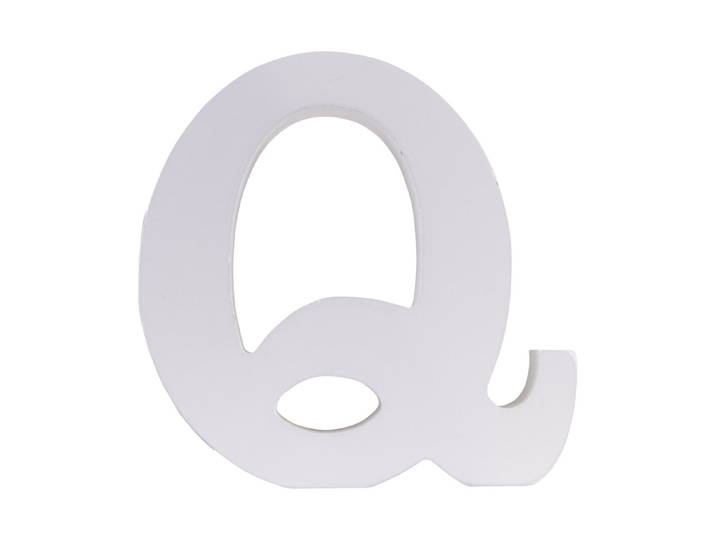 MDF Buchstabe Q, FSC 100%, 10,3x2x11cm