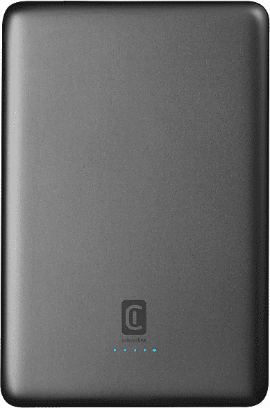 Powerbank - CellularLine Mag Lite, 10000mAh, Inalámbrico, 7.5 W, Hasta 72 horas de carga, USB C, MagSafe, Gris