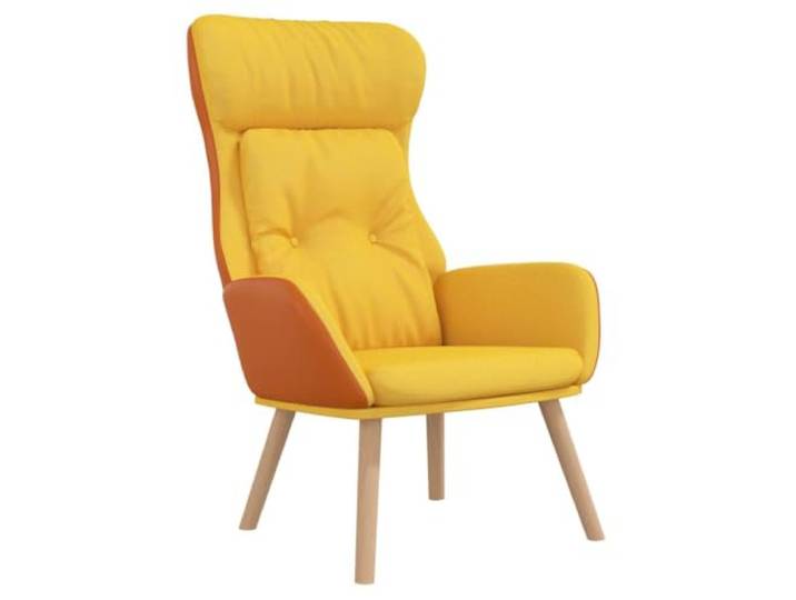 Makastle Relaxsessel Senfgelb Stoff und PVC