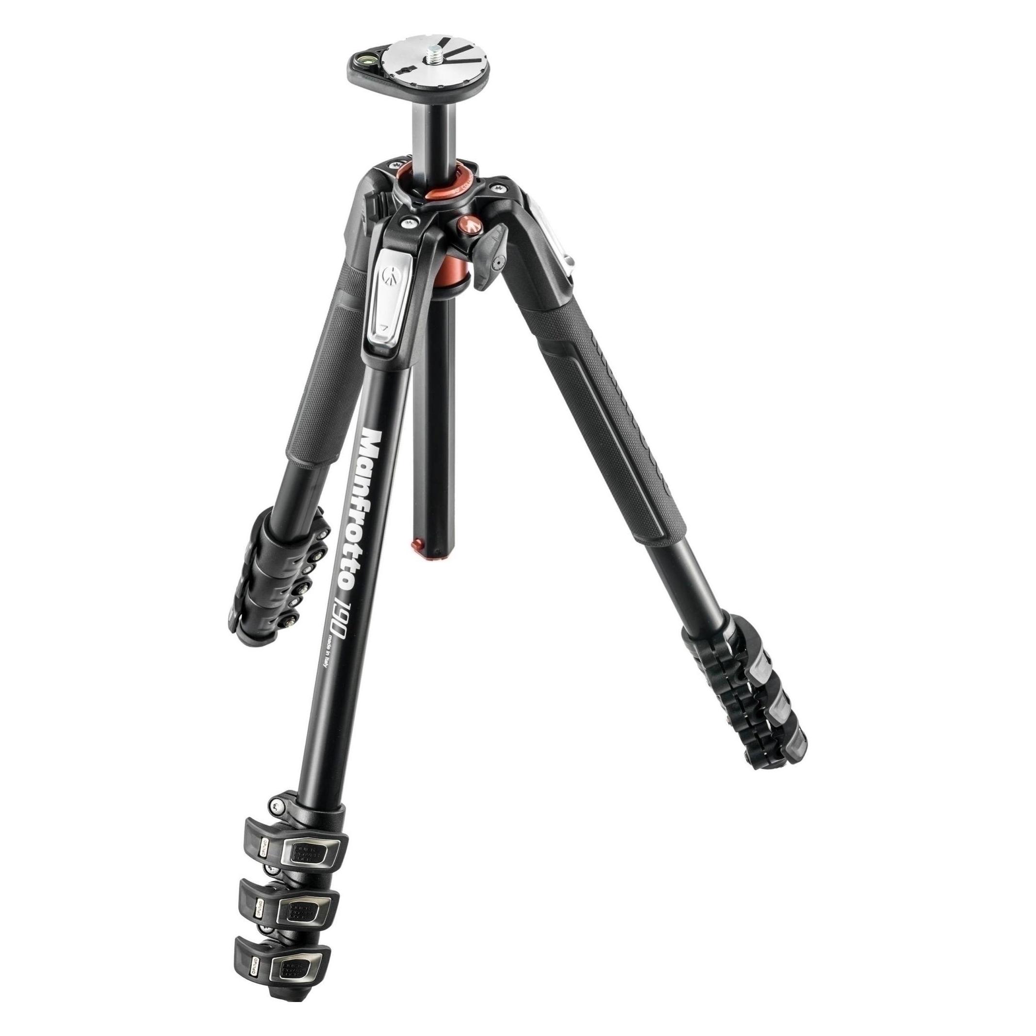 Manfrotto 190 ALU 4 SEC KIT Kugelkopf (Metall) (MN MK190XPRO4-BHQ2)