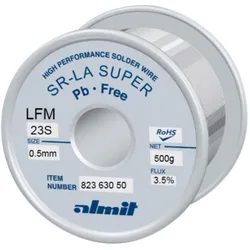 Almit Lötdraht, SR-LA SUPER LFM-23-S, 0,8 mm, 100 g, Lötgerät Zubehör