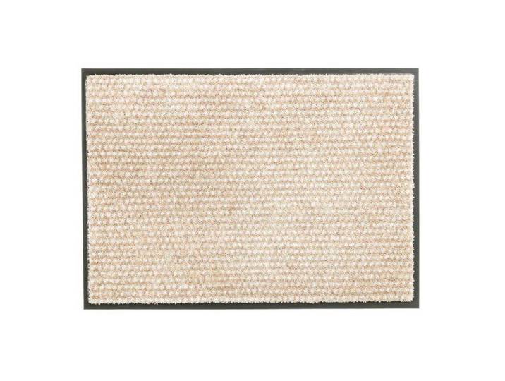 Schöner Wohnen Teppi Fussmatte, Beige, Textil, Punkte, rechteckig, 67x100 cm, Bsci, schmutzabweisend, für Fussbodenheizung geeignet, rutschhemmend, pflegeleicht, Teppiche & Böden, Fussmatten & Schuhabtropftassen
