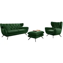 SITZGRUPPE CHARME Smaragdgrün Cord