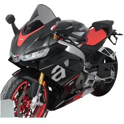 MRA, Motorradhelm Zubehör, Aprilia 660 RS Verkleidungsscheibe, Racing, rauchgrau, mit ABE -