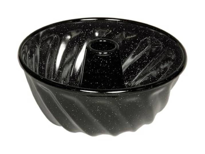 Riess, 0495-022, Gugelhupfform Ø 22cm, SCHWARZEMAILLE, Vol. (rec.): 2,6 Liter, Made in Österreich, LBH: 23,5x23,5x12,1cm, 0,690kg, Backform, Guglhupfform, Kuchenform, Induktionskocher kompatibel