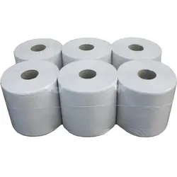 Handtuchrollen Recycling weiß 19 x 300 m 6 Rollen/Paket, Innenabwicklung, 1-lagig