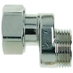 Heimeier S-Anschluss 1351-02.362 G 3/4 IGxG 3/4 AG, Messing vernickelt