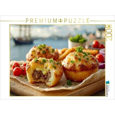 CALVENDO Puzzle Cheeseburger Muffins - der Geheimtipp | 2000 Teile Lege-Größe 90x67cm Foto-Puzzle für glückliche Stunden, Sonstige von , Calvendo