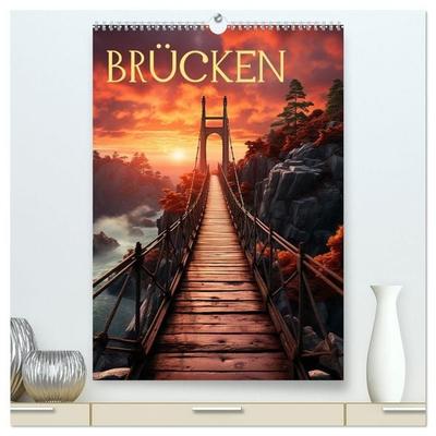 Brücken (hochwertiger Premium Wandkalender 2027 DIN A2 hoch), Kunstdruck in Hochglanz