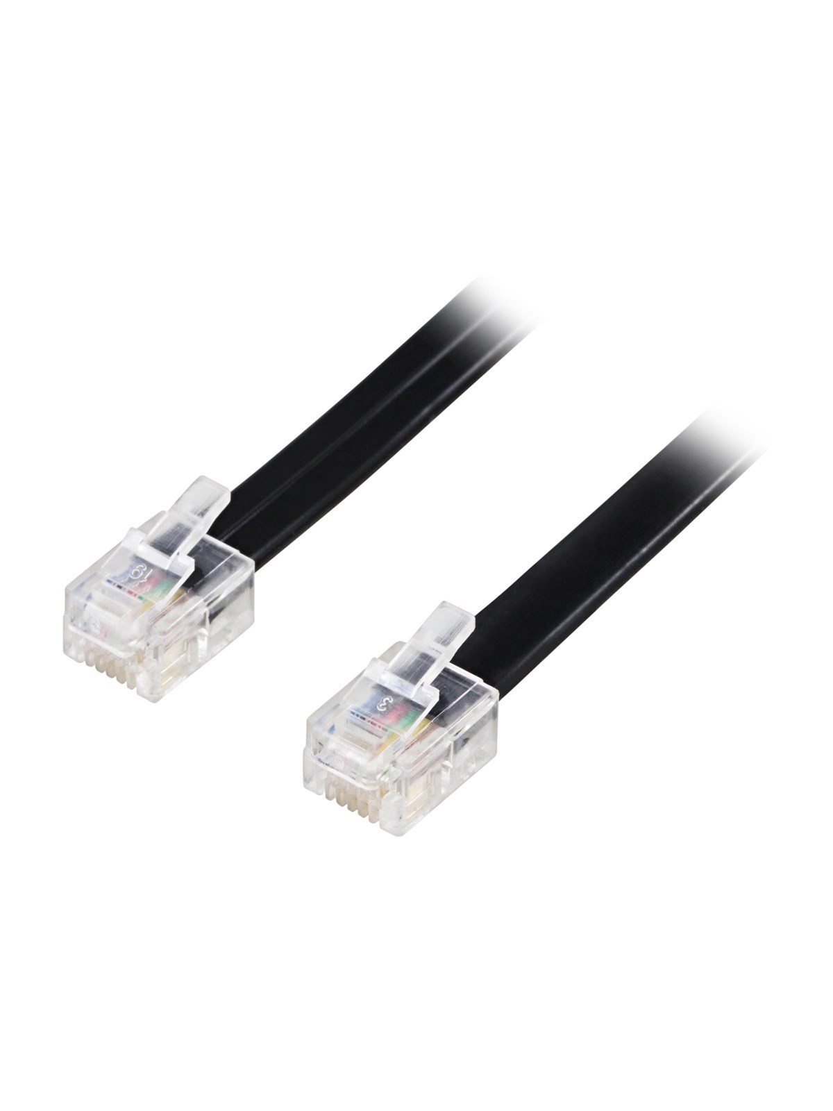 Deltaco phone cable - 2 m - black - Schwarz - 2m