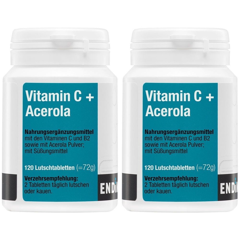 Vitamin C+Acerola Lutschtabletten 2x 2x120 St