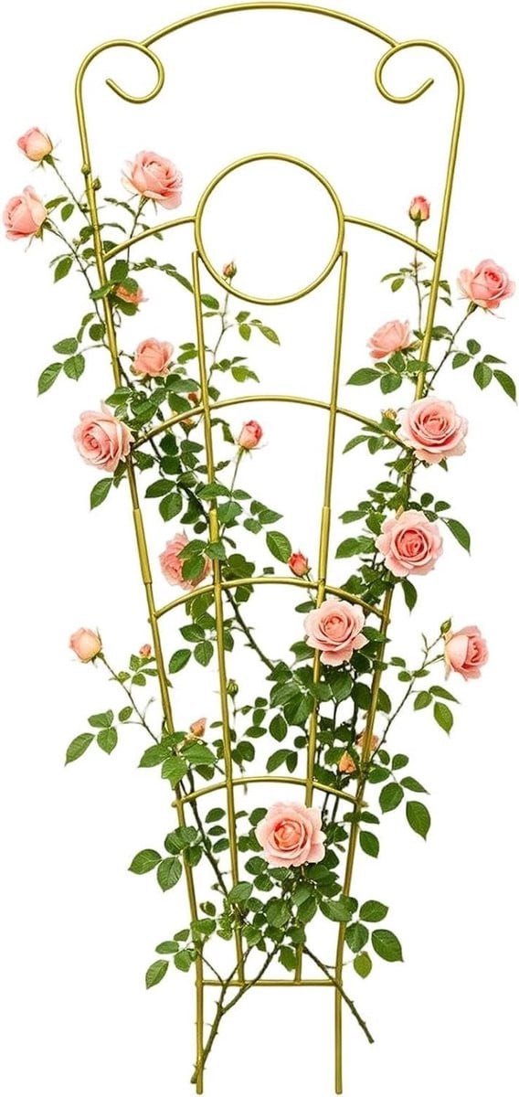 Metalen klimrek plantsteun voor in de tuin, 73 cm